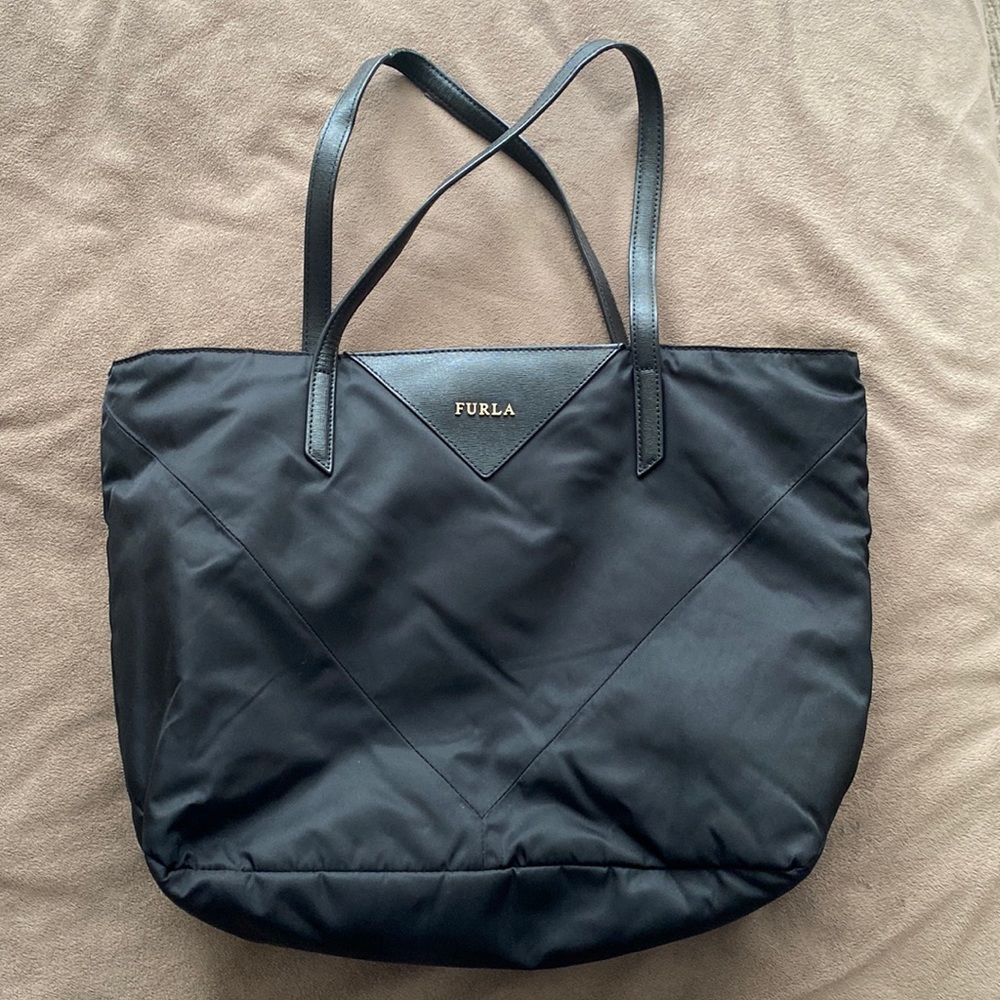 Furla black tote